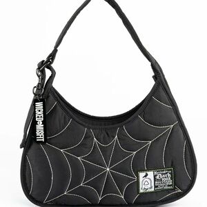 Recycled Nylon Puff Spiderweb Shoulder Bag